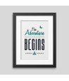 The adventure begins Framed poster